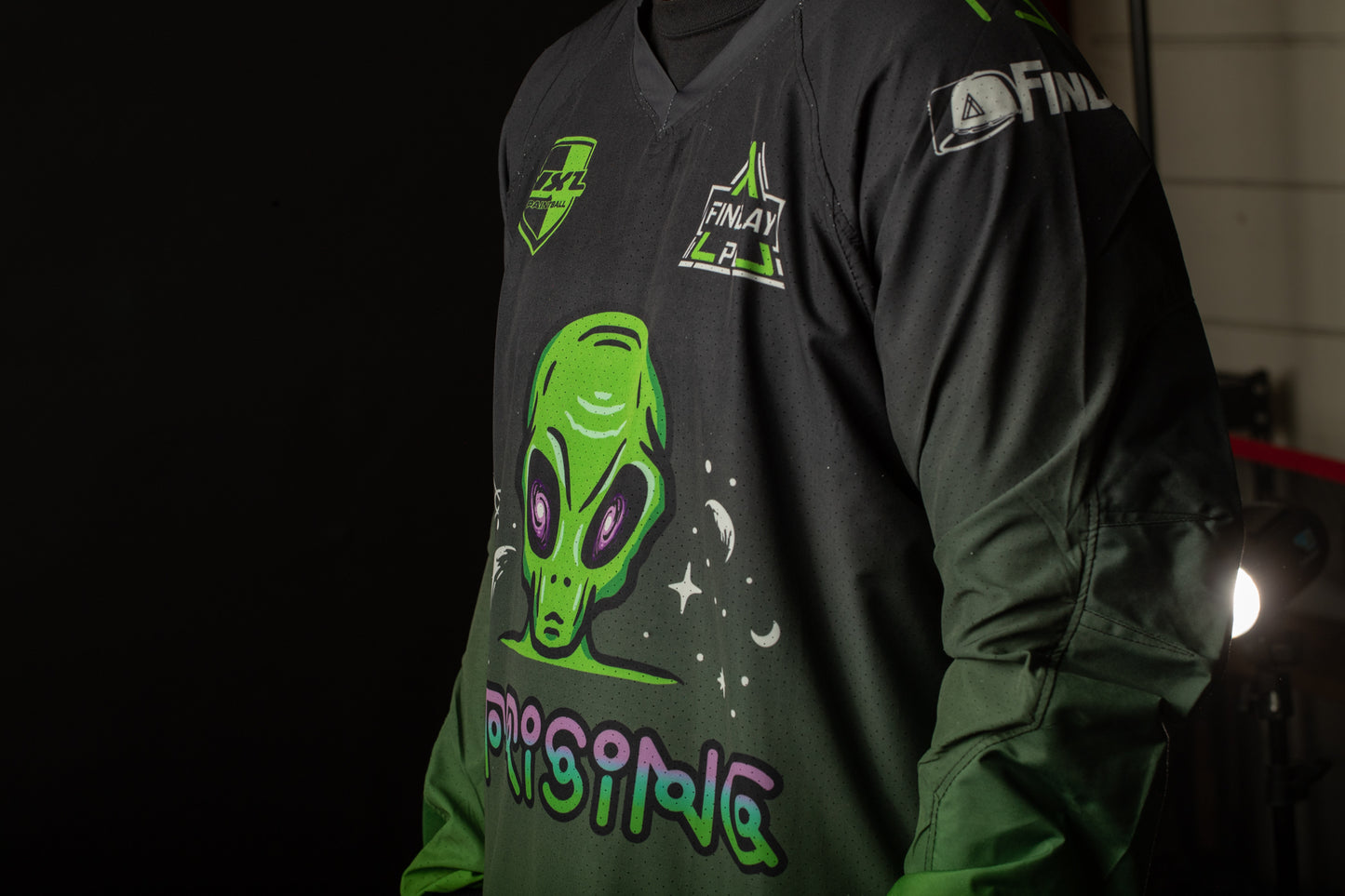 Specialty Cincinnati Alien Jersey | Limited Edition Kinetic Uprising Jersey - Green & Black